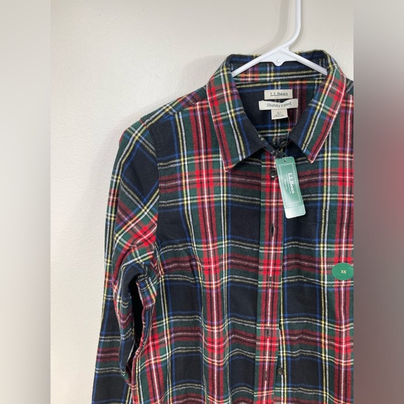 L.L. Bean Men's Scotch Plaid Cotton Shirt Career Work Size XS - Picture 2 of 15